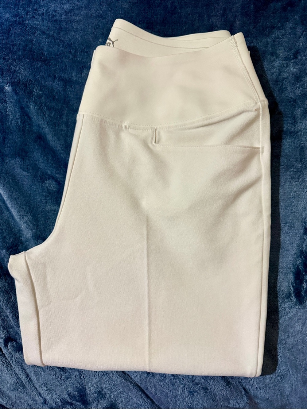 White Puma Athletic Capri  with High Waist